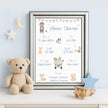 Personalized Baby Birth Frame - Birth Announcement & Newborn Details
