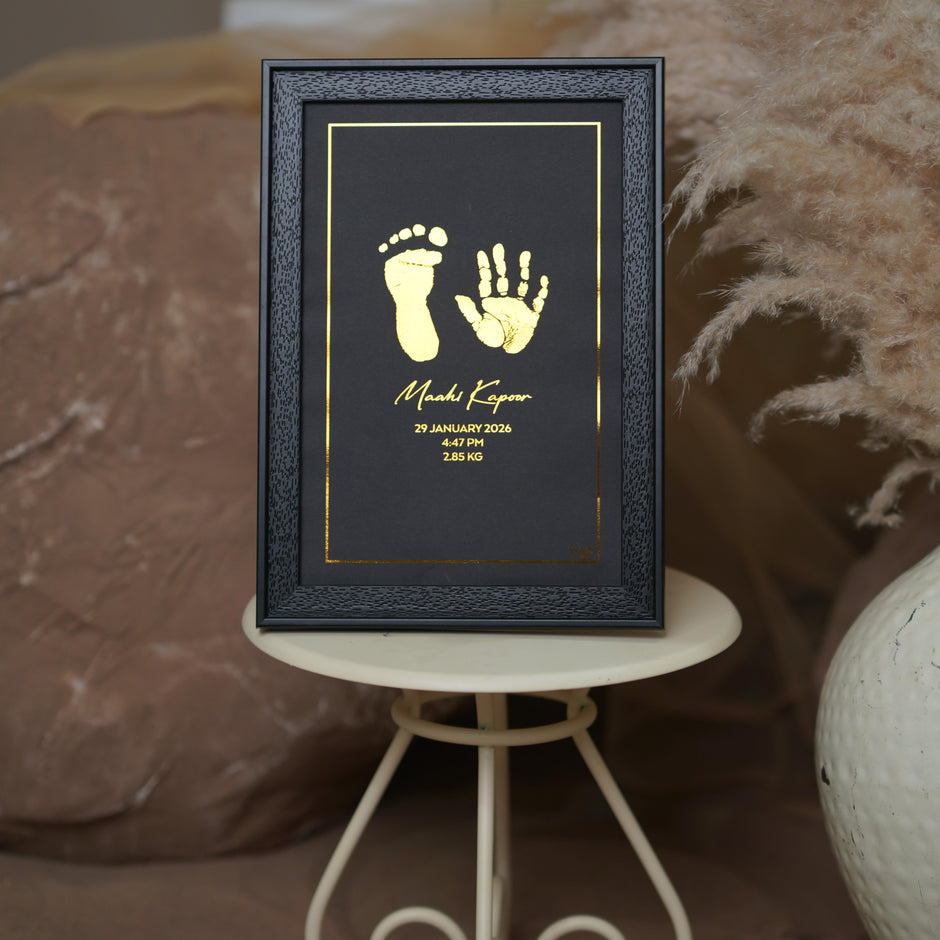 2 Units Metallic Imprint Frame For Baby (One Hand & Foot/ Both Hands/Both Feet)