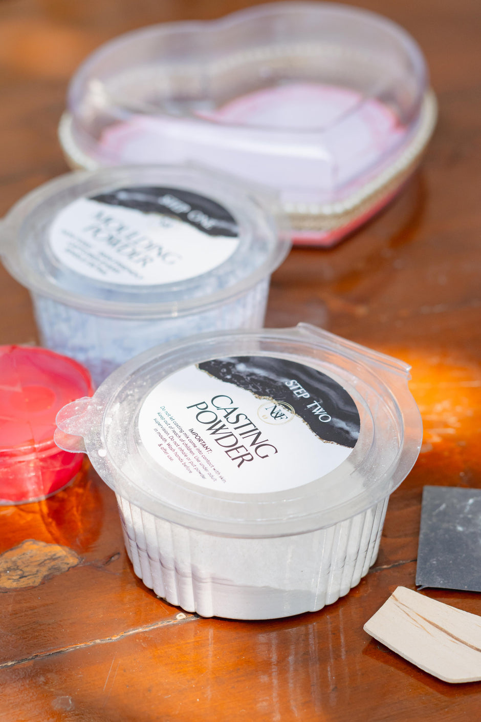 3D Lip Casting Kit - With Cute Heart Shape Display Case