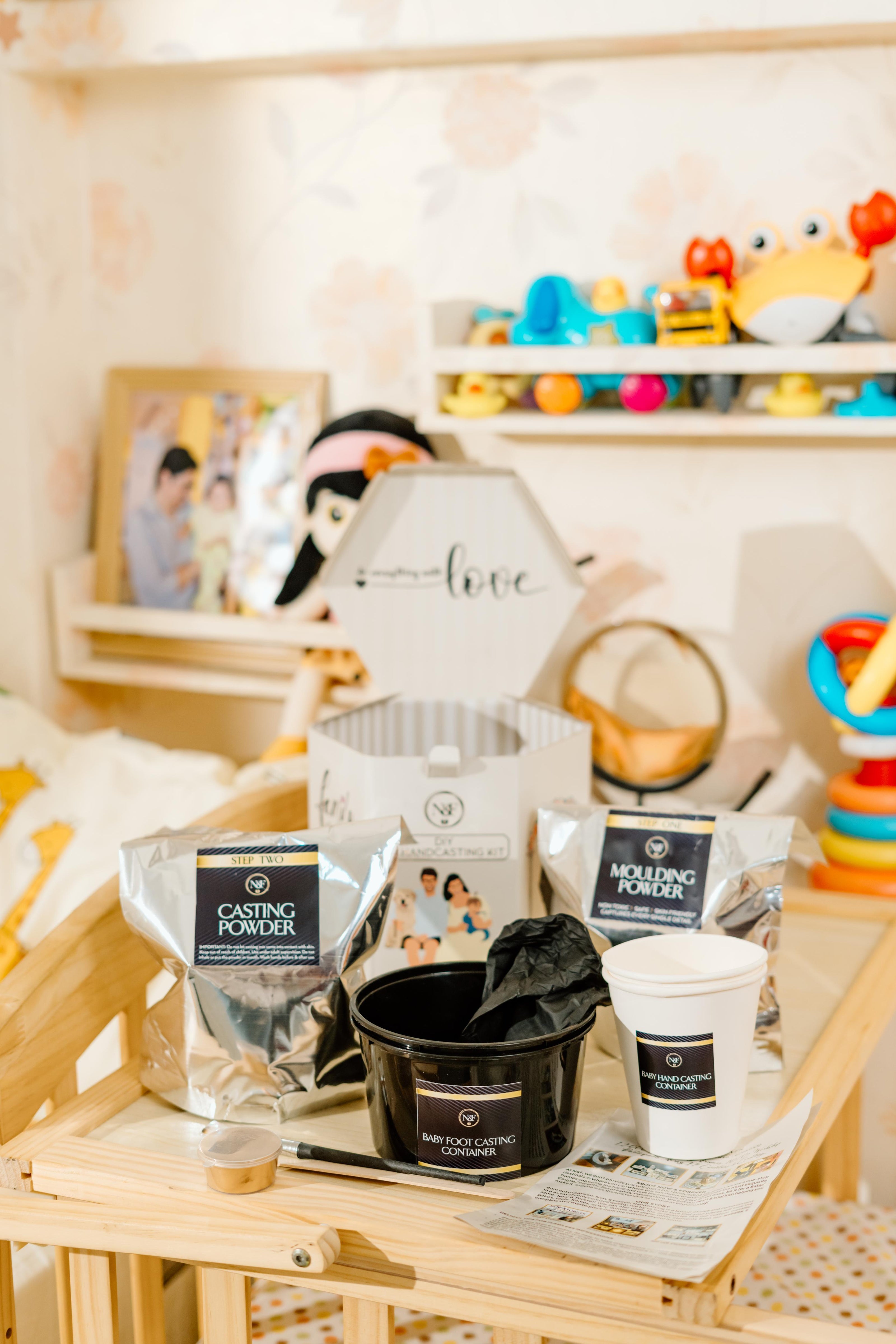 3D DIY Baby Handcasting Kit - 4 Units (12 Items)