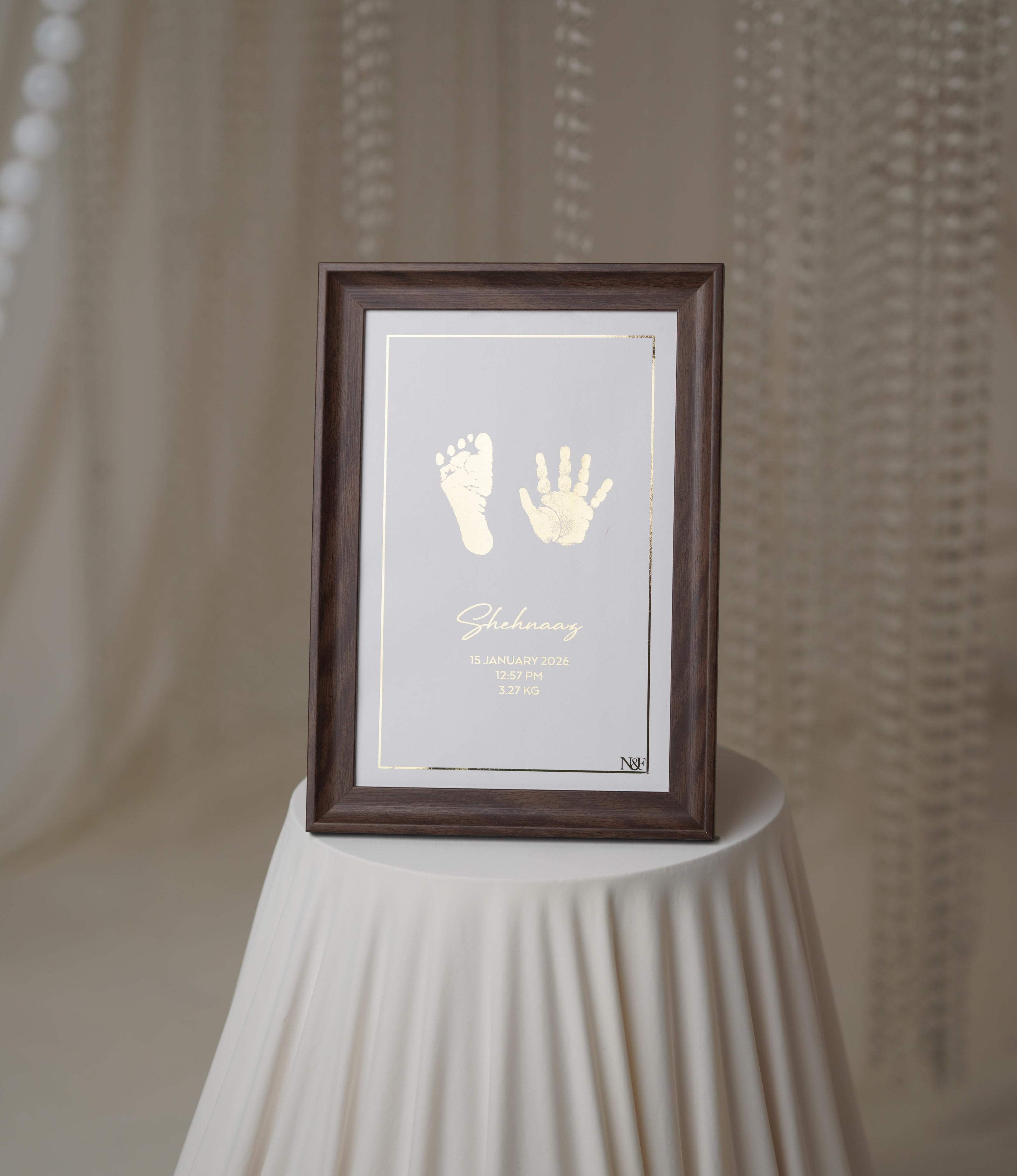 2 Units Metallic Imprint Frame For Baby (One Hand & Foot/ Both Hands/Both Feet)