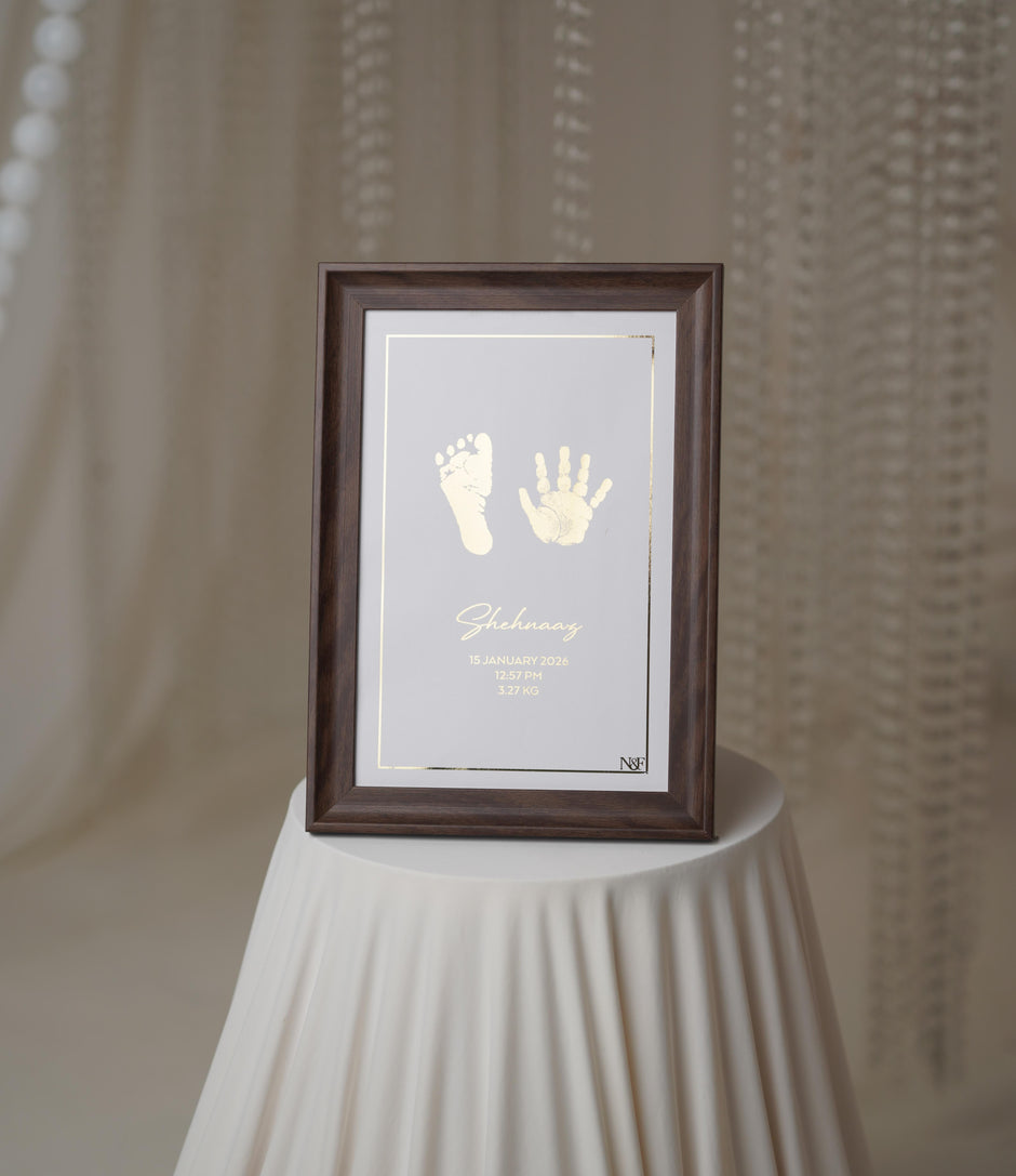 2 Units Metallic Imprint Frame For Baby (One Hand & Foot/ Both Hands/Both Feet)