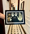 4 units Family Metallic Imprint Frame (mother, father & baby)