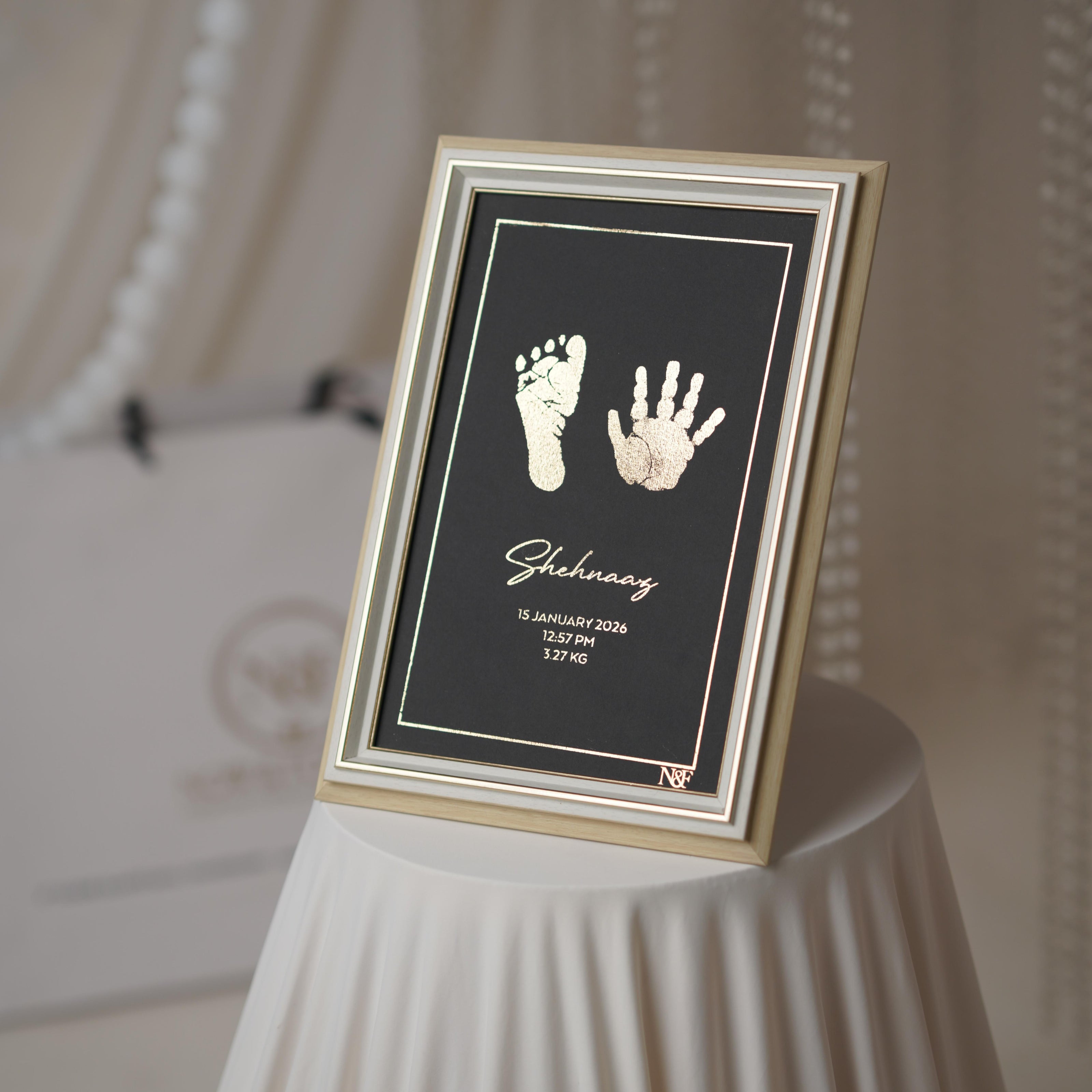 2 Units Metallic Imprint Frame For Baby (One Hand & Foot/ Both Hands/Both Feet)