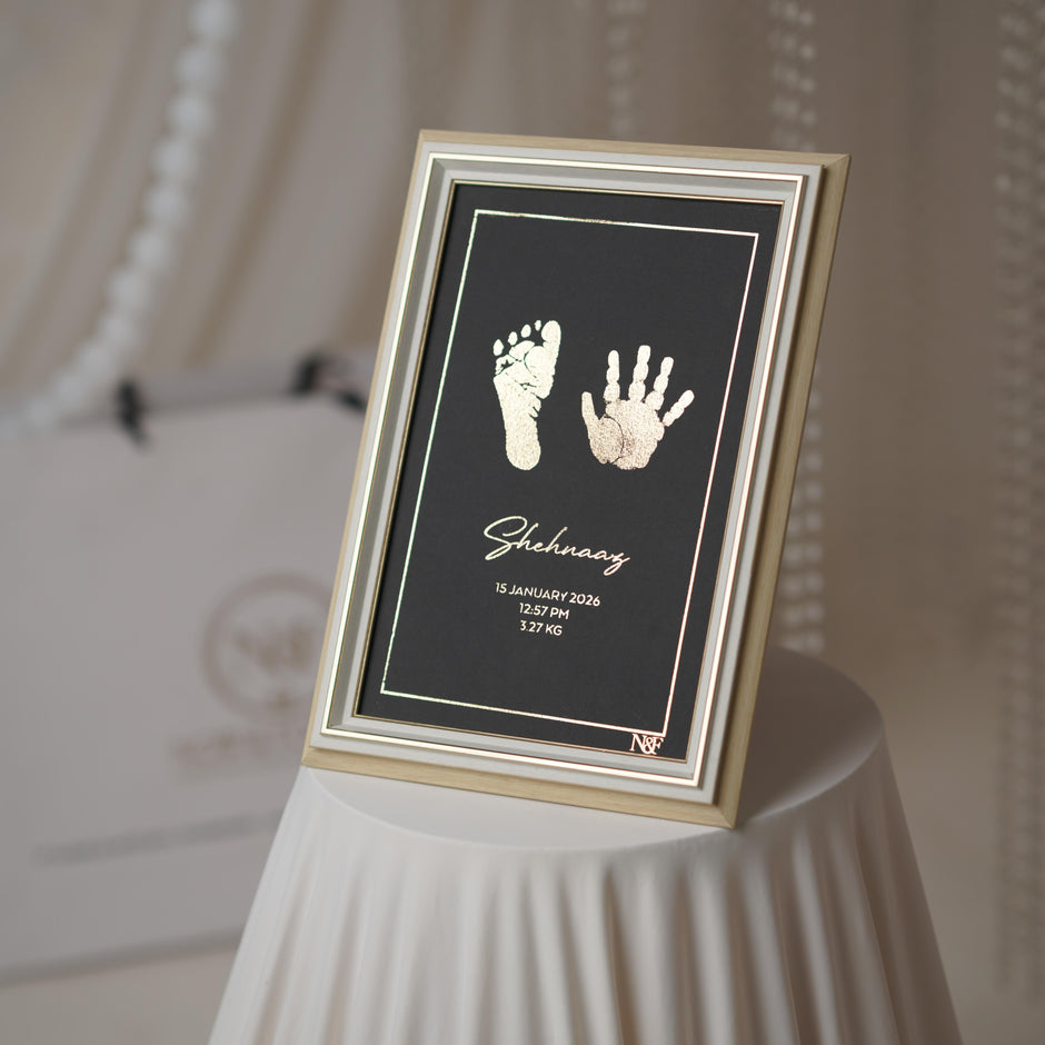 2 Units Metallic Imprint Frame For Baby (One Hand & Foot/ Both Hands/Both Feet)