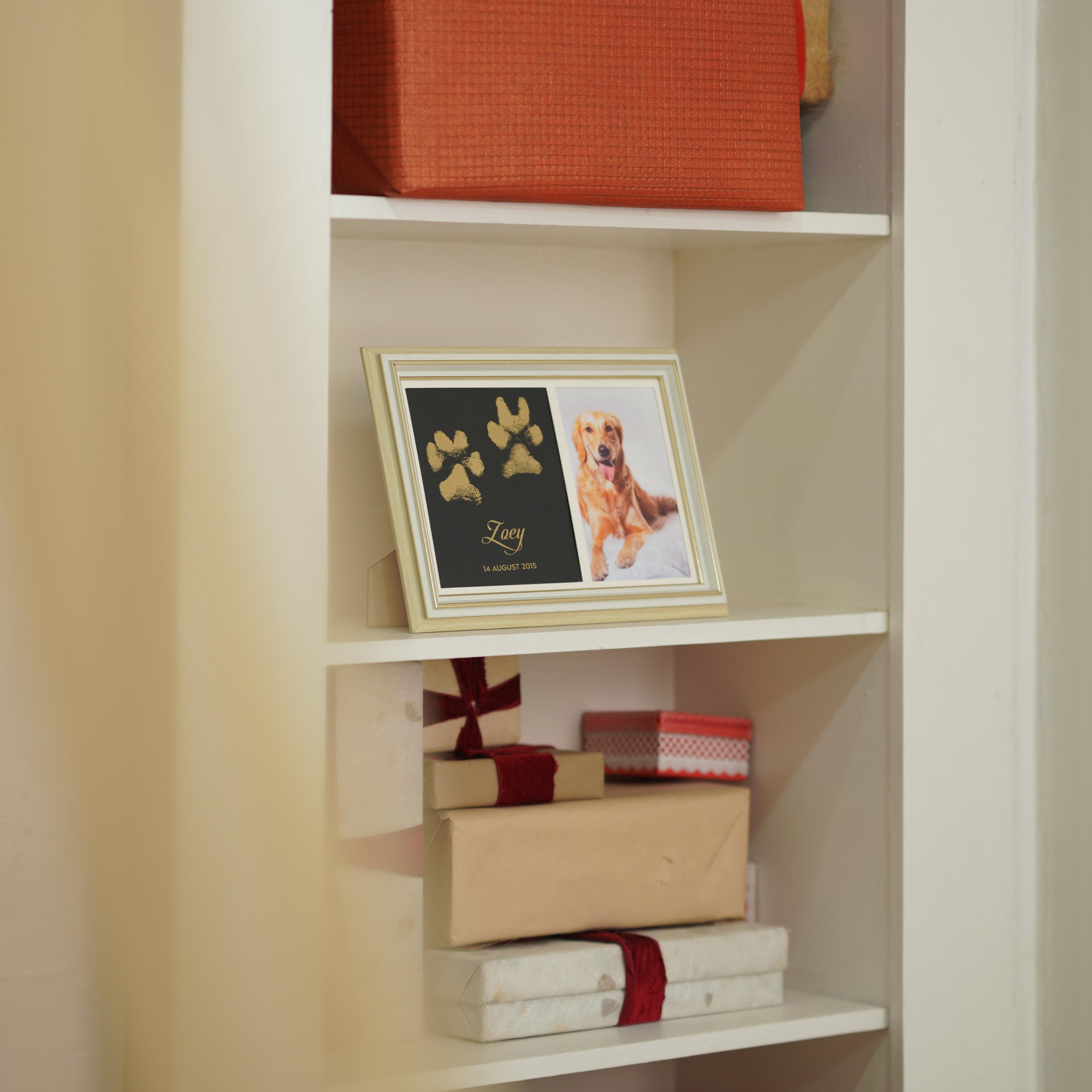 Paw Metallic Imprints Frame for Pets - Kit Included