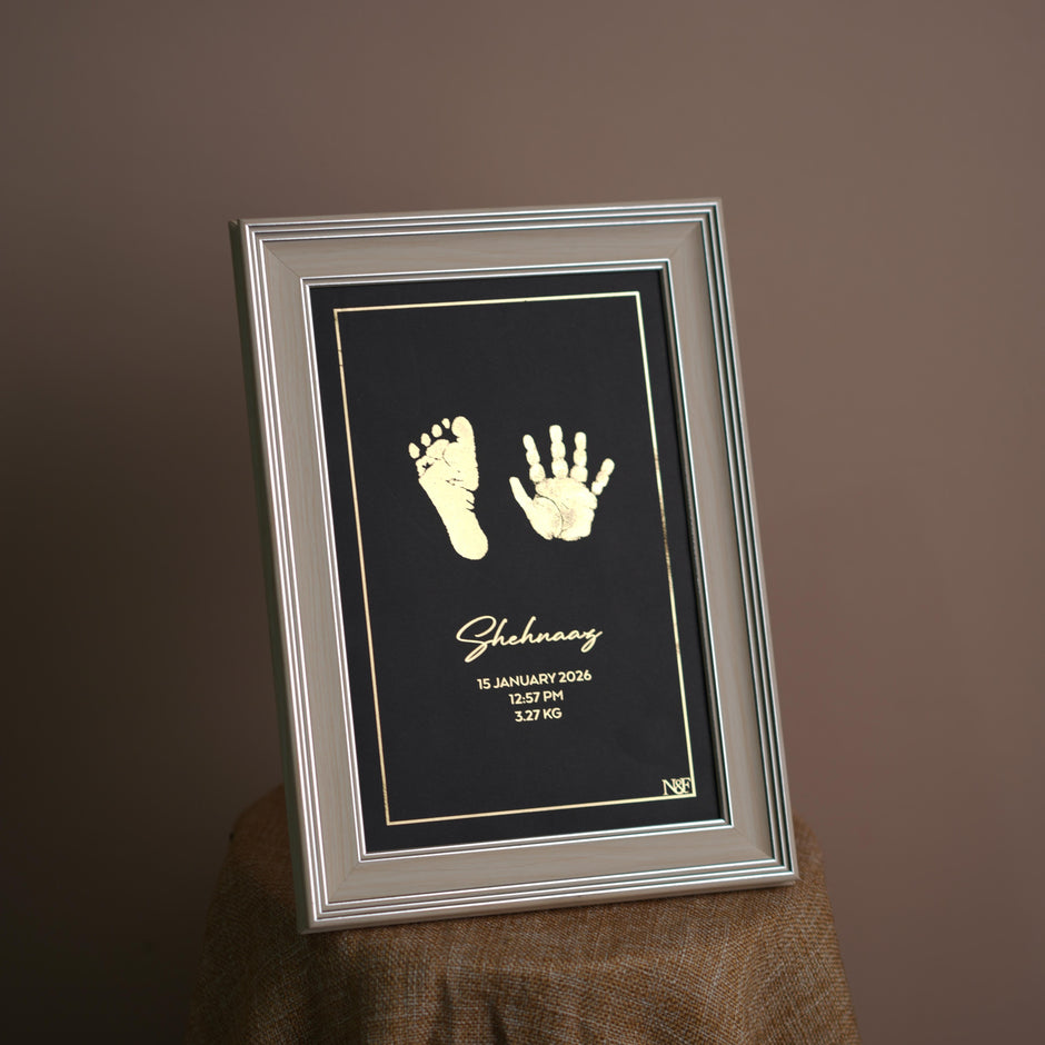 2 Units Metallic Imprint Frame For Baby (One Hand & Foot/ Both Hands/Both Feet)