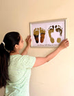 Parents Aashirwad Hand & Feet 24K Gold Metallic Imprints