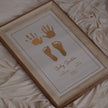 4 Units Metallic Imprint Frame For Baby (Both Hands & Feet)