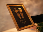 4 Units Metallic Imprint Frame For Baby (Both Hands & Feet)