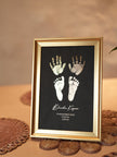 4 Units Metallic Imprint Frame For Baby (Both Hands & Feet)