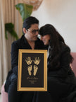 4 Units Metallic Imprint Frame For Baby (Both Hands & Feet)