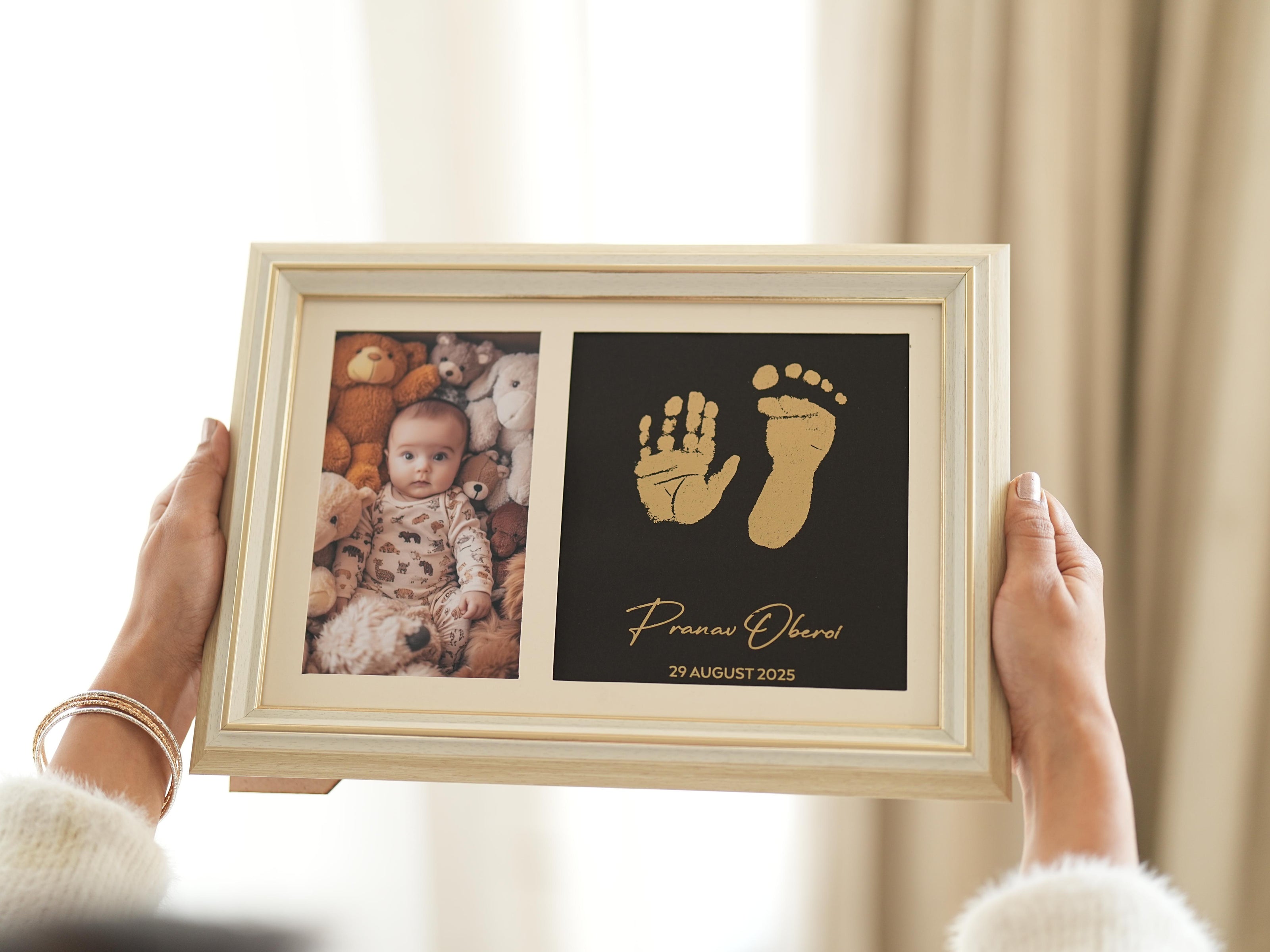 2 Units Metallic Imprint Frame For Baby (One Hand & Foot/ Both Hands/Both Feet)