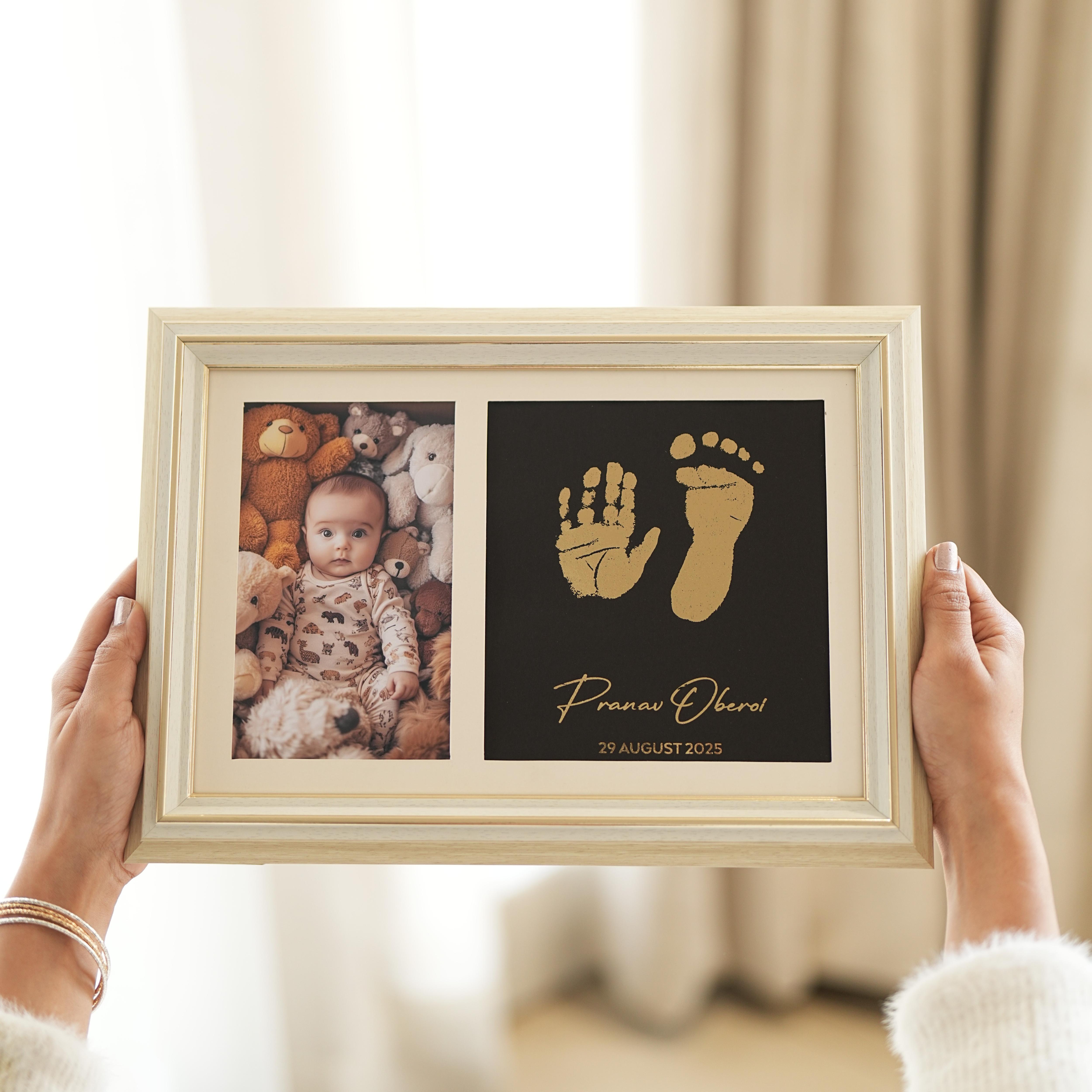 2 Units Metallic Imprint Frame For Baby (One Hand & Foot/ Both Hands/B ...
