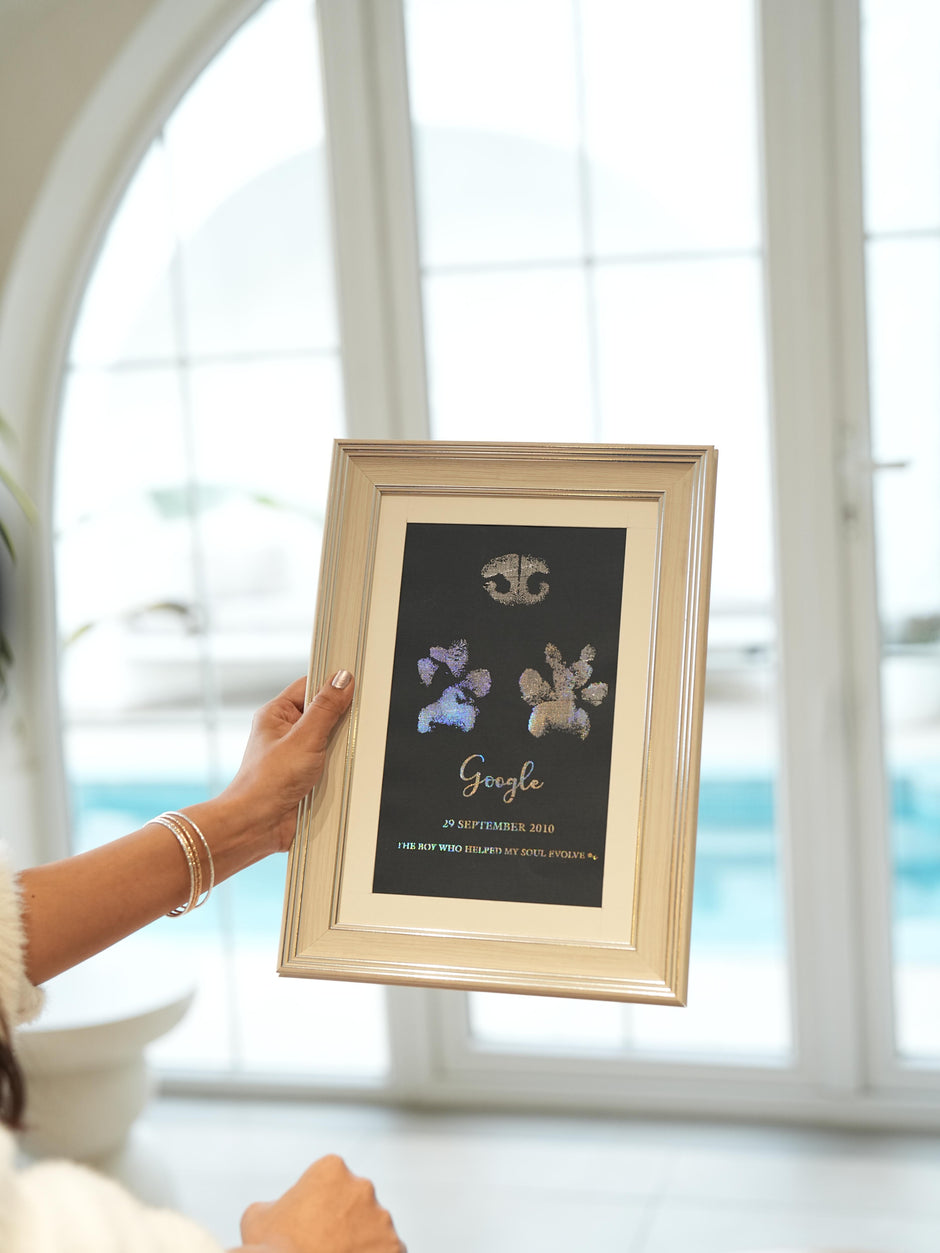 Paw Metallic Imprints Frame for Pets - Kit Included