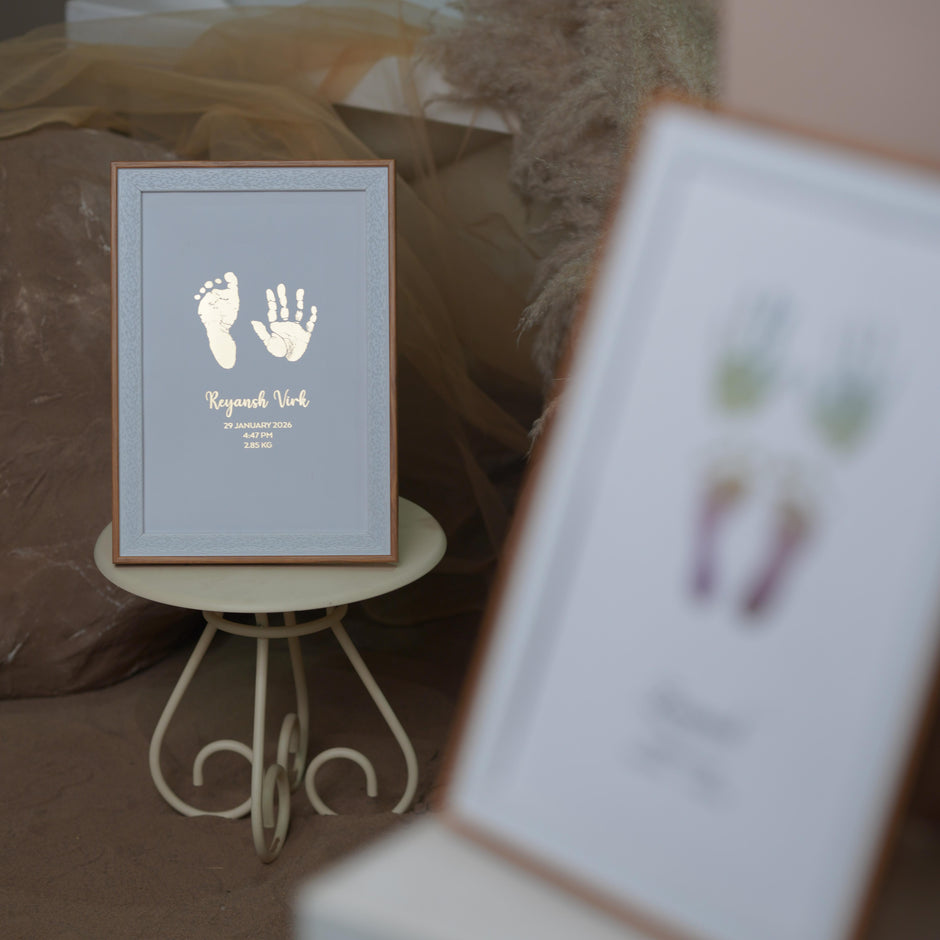 2 Units Metallic Imprint Frame For Baby (One Hand & Foot/ Both Hands/Both Feet)