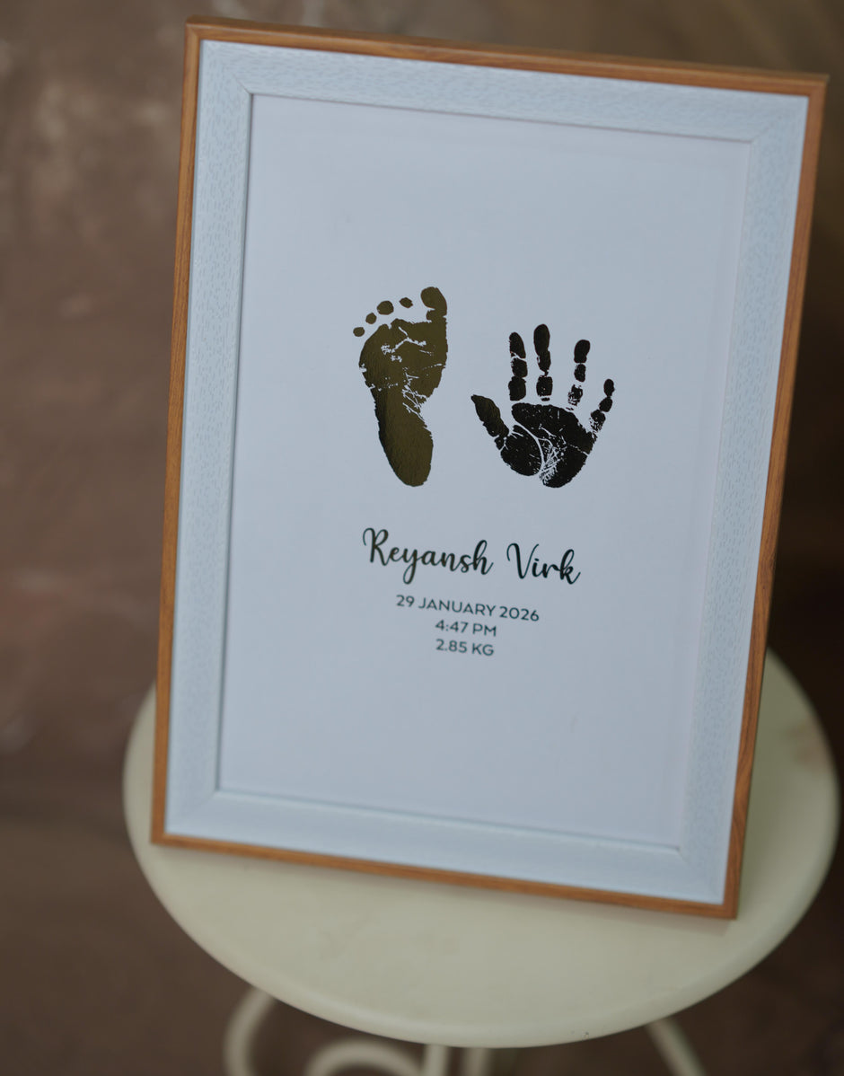 2 Units Metallic Imprint Frame For Baby (One Hand & Foot/ Both Hands/Both Feet)