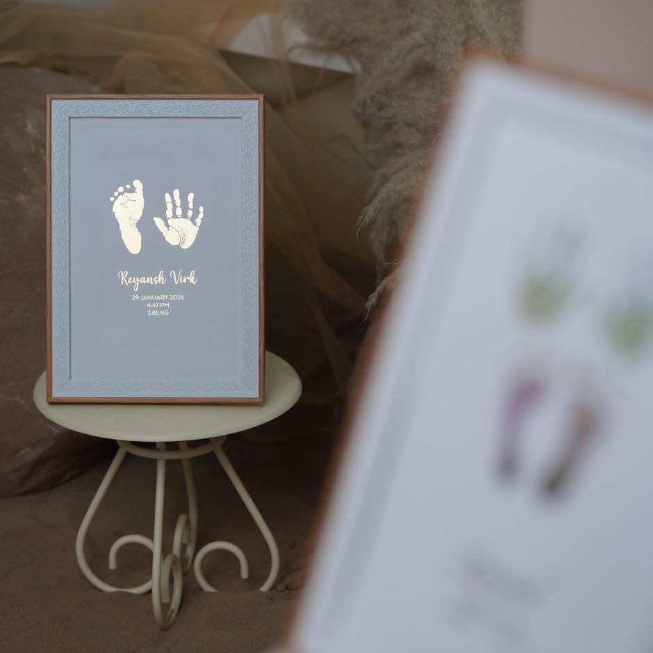 2 Units Metallic Imprint Frame For Baby (One Hand & Foot/ Both Hands/Both Feet)