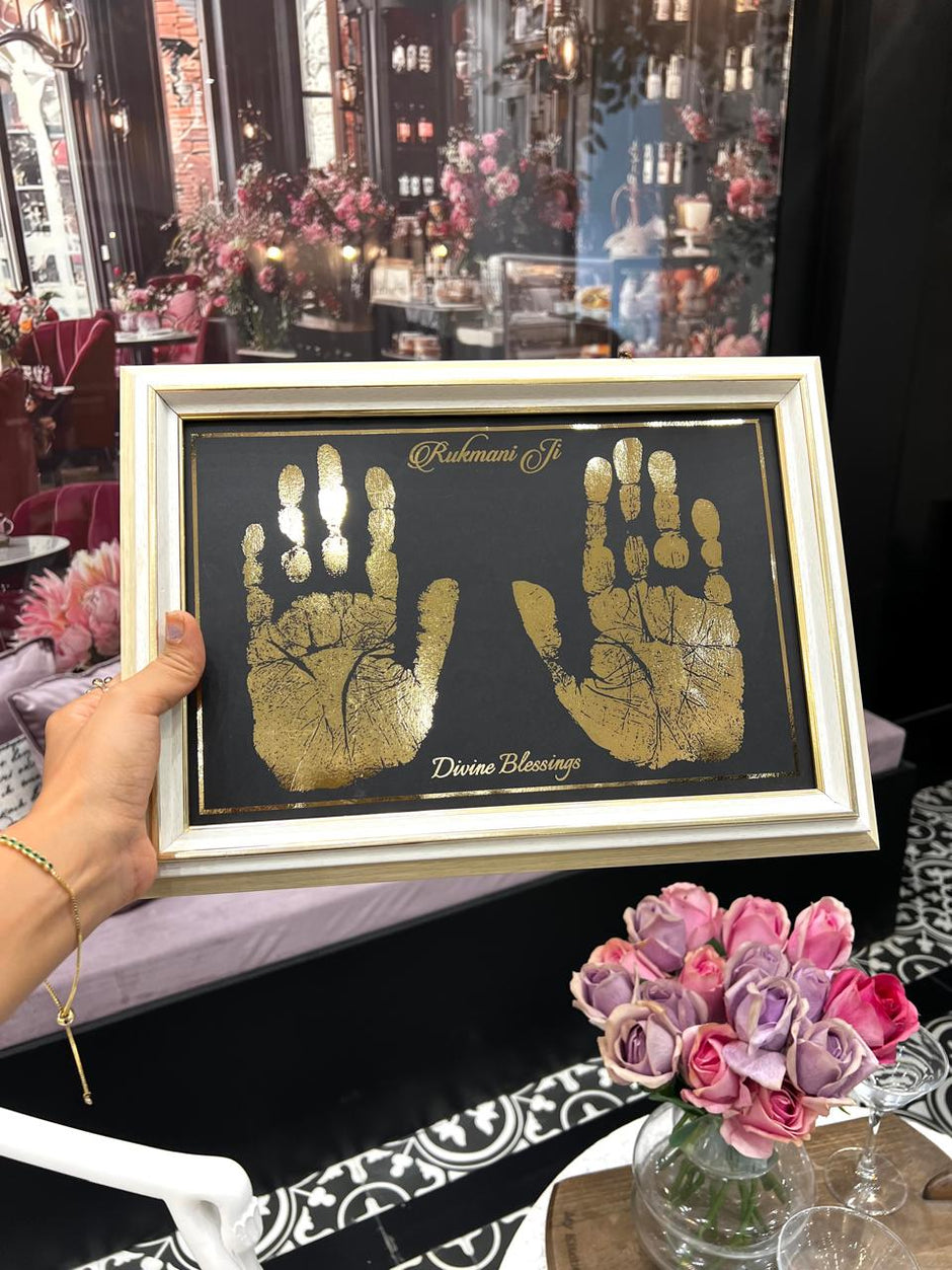 Parents Aashirwad Hand & Feet 24K Gold Metallic Imprints