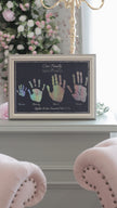 4 units Family Metallic Imprint Frame (mother, father & baby)