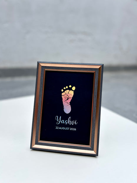 1 Unit Metallic Imprint Frame For Baby (One Hand / One Foot)