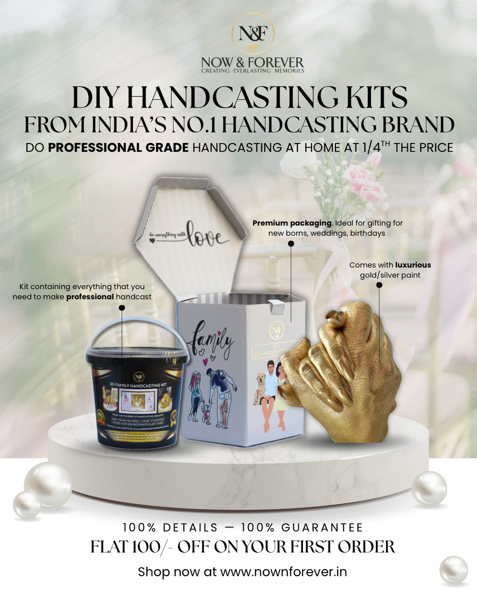 3D DIY Couple Handcasting Kit (9 Items)