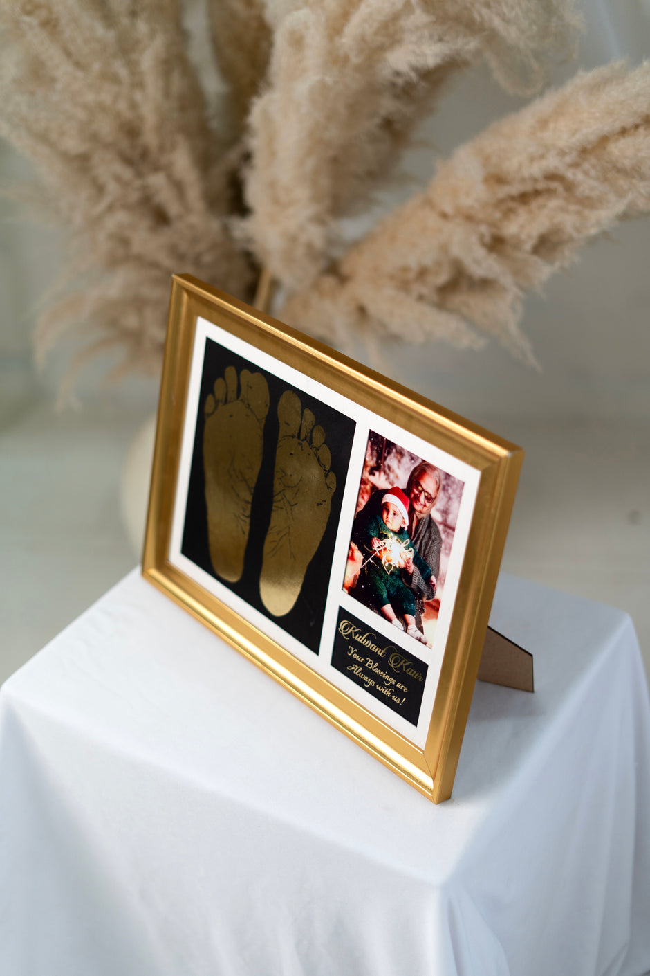 Parents Aashirwad Hand & Feet 24K Gold Metallic Imprints