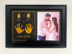 Family Signature Metallic Imprint Frame (1 Hand + 1 Foot + Parents Thumbprints)