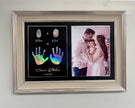 Family Signature Metallic Imprint Frame (1 Hand + 1 Foot + Parents Thumbprints)