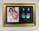 Family Signature Metallic Imprint Frame (1 Hand + 1 Foot + Parents Thumbprints)