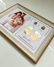 Family Signature Metallic Imprint Frame (1 Hand + 1 Foot + Parents Thumbprints)