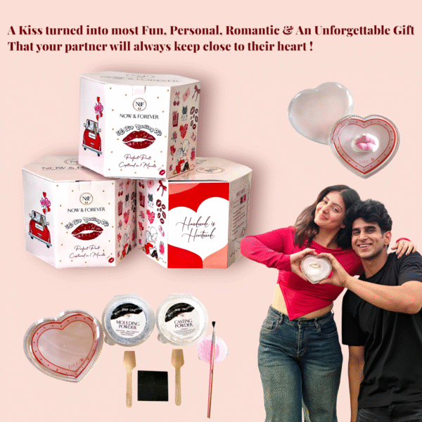 3D Lip Casting Kit - With Cute Heart Shape Display Case