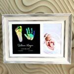 Baby Hand & Foot Metallic Imprint Frame -2-units -Kit Included